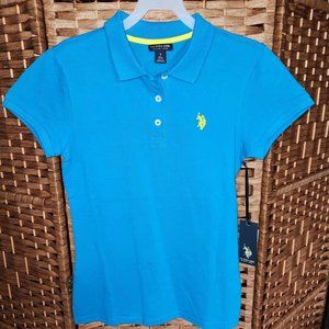 U.S. Polo Assn Polo Shirt Womens Size Small - Blue - NWT